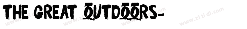 The Great Outdoors字体转换